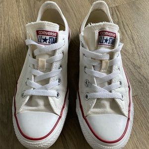 White/Cream Converse Womens 6
